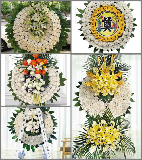 山东青岛黄岛区红石崖街道龙泉河西村花圈速递